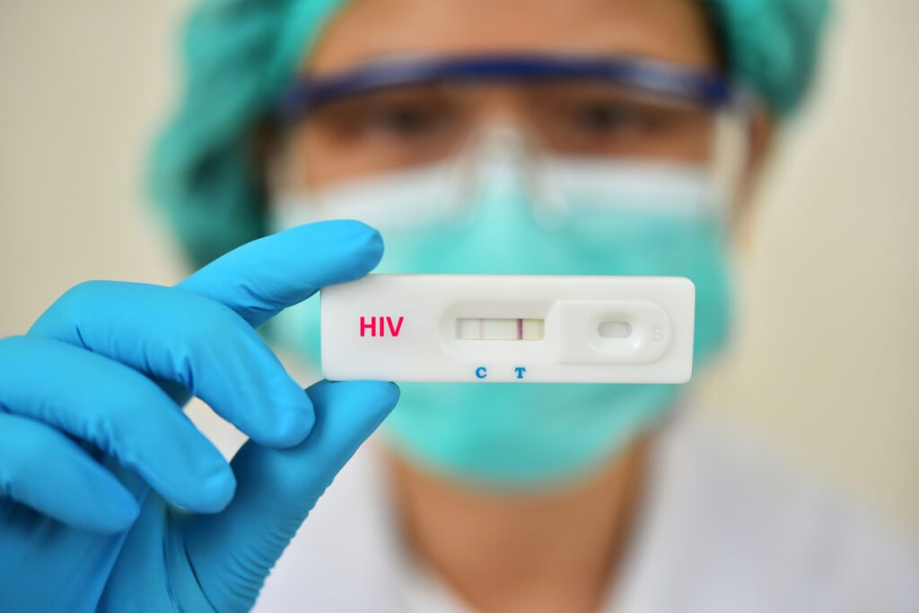 positive HIV test kit